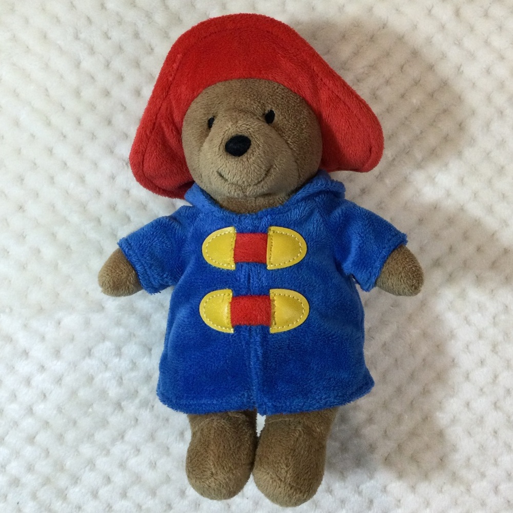 Charming My First Paddington Plush Bear Red Hat and Blue Coat Stuffed Animal Toy